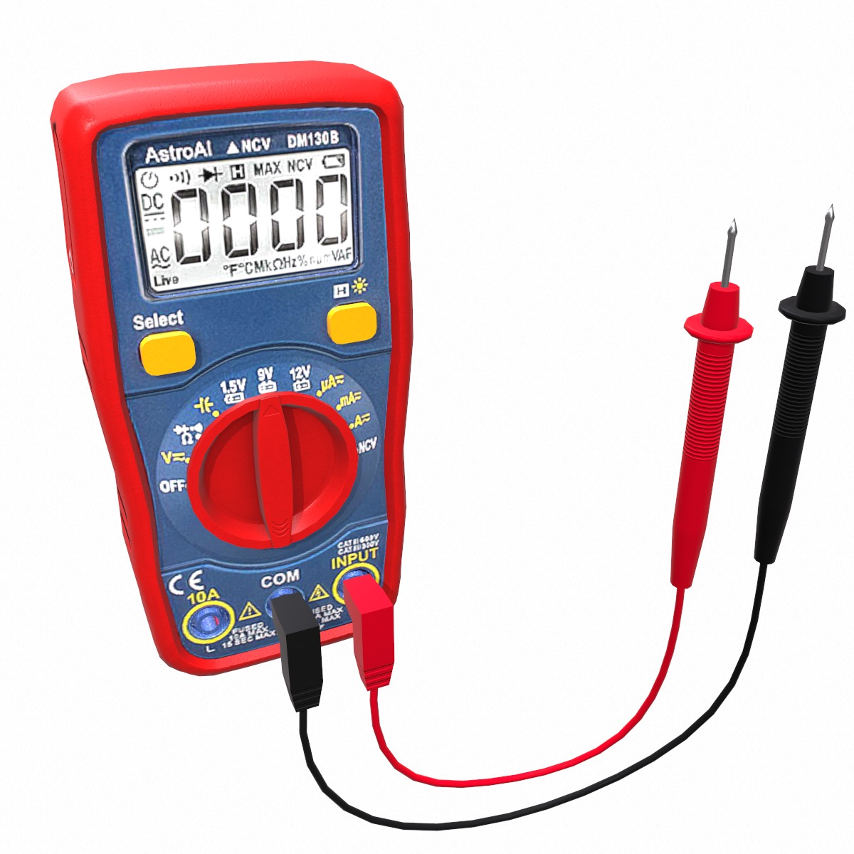 AstroAI Digital Multimeter Low-Poly Low-poly 3D model_3