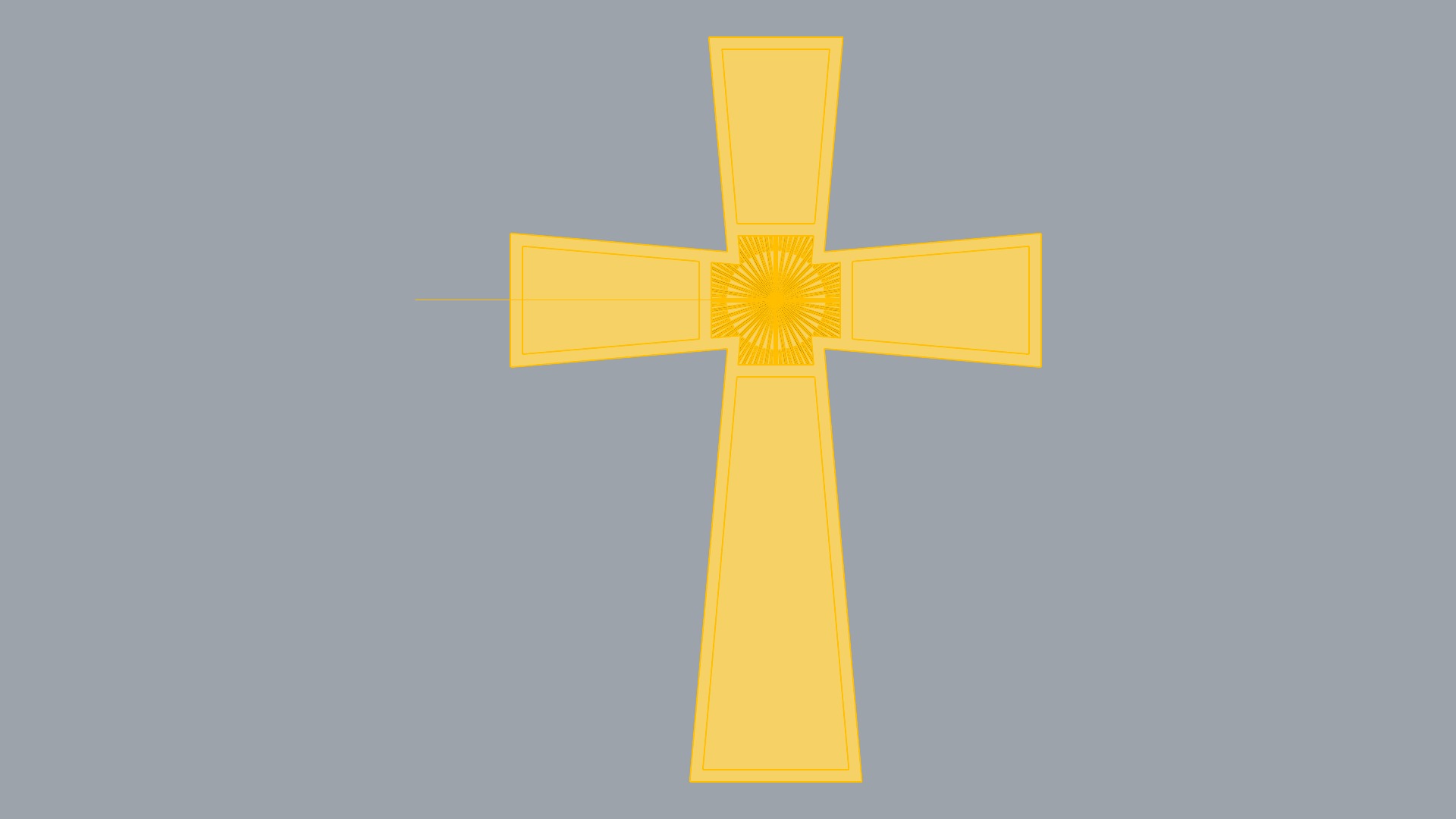 Minimalist Lightweight Cross JDBCo 3D print model_8