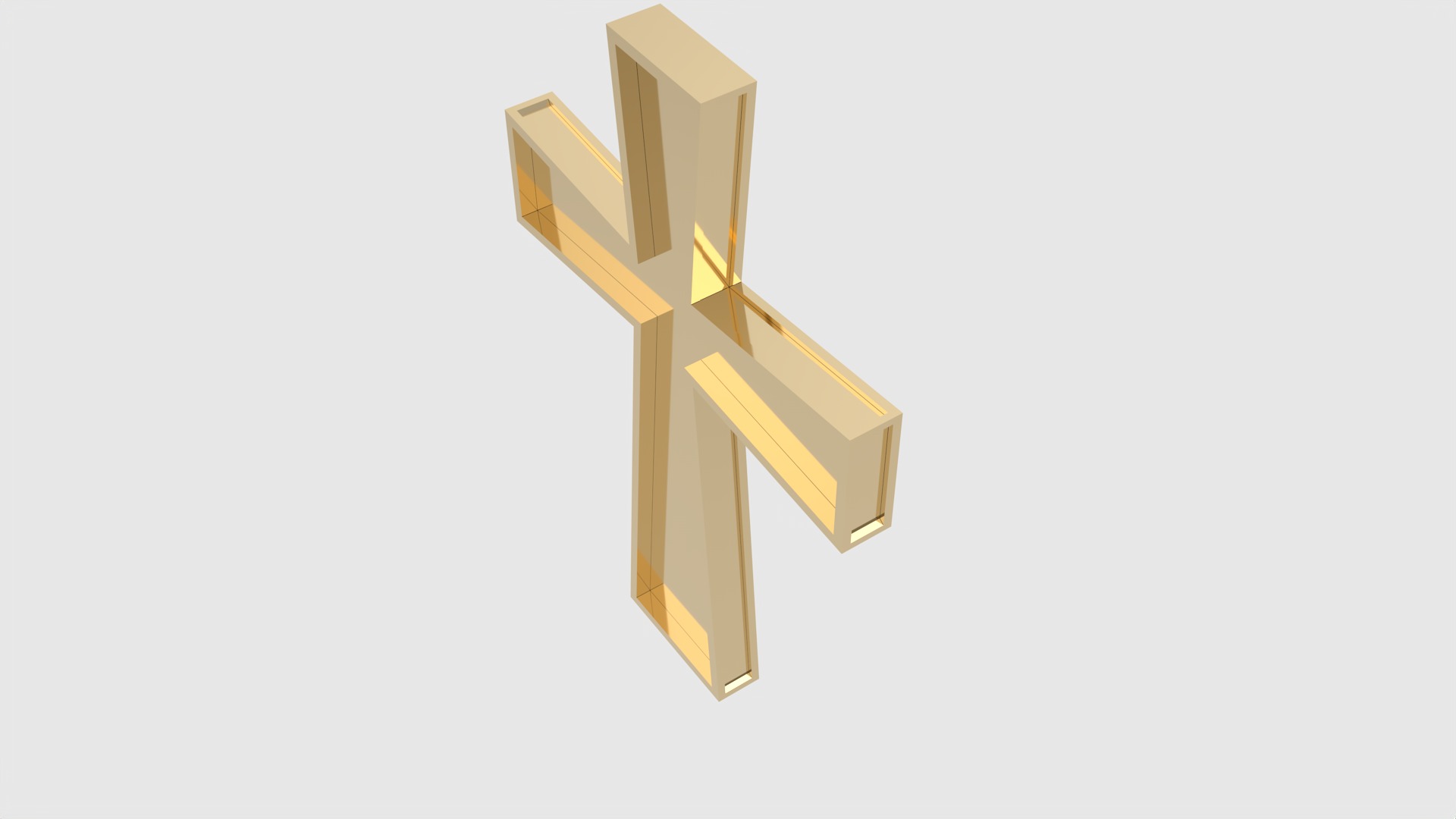 Minimalist Lightweight Cross JDBCo 3D print model_25