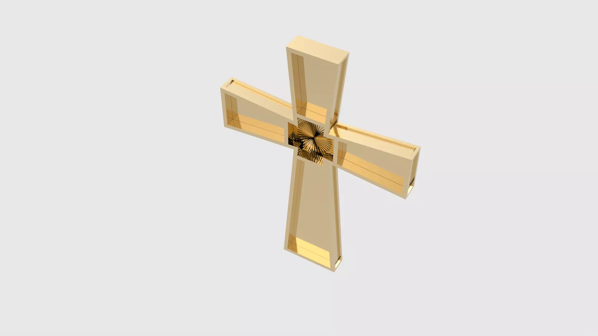 Minimalist Lightweight Cross JDBCo 3D print model_0