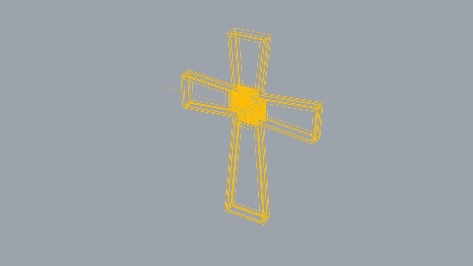 Minimalist Lightweight Cross JDBCo 3D print model_7