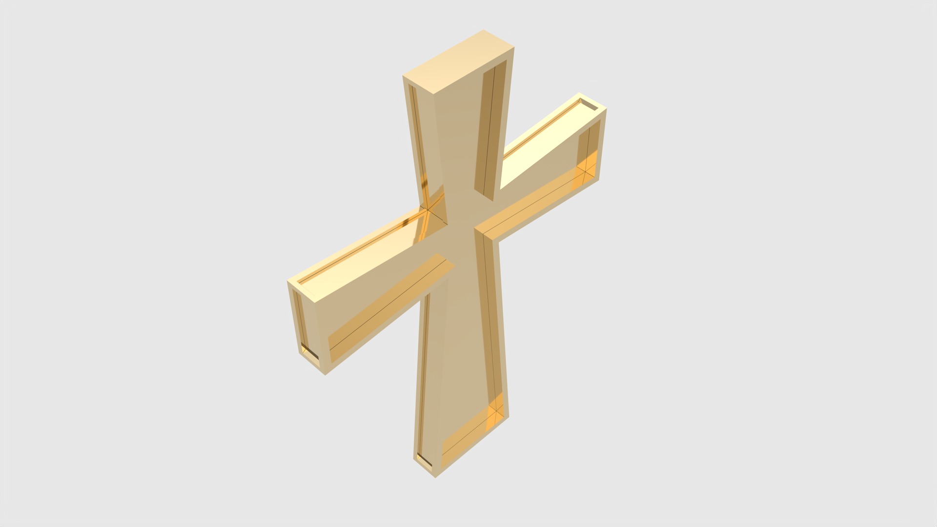 Minimalist Lightweight Cross JDBCo 3D print model_29