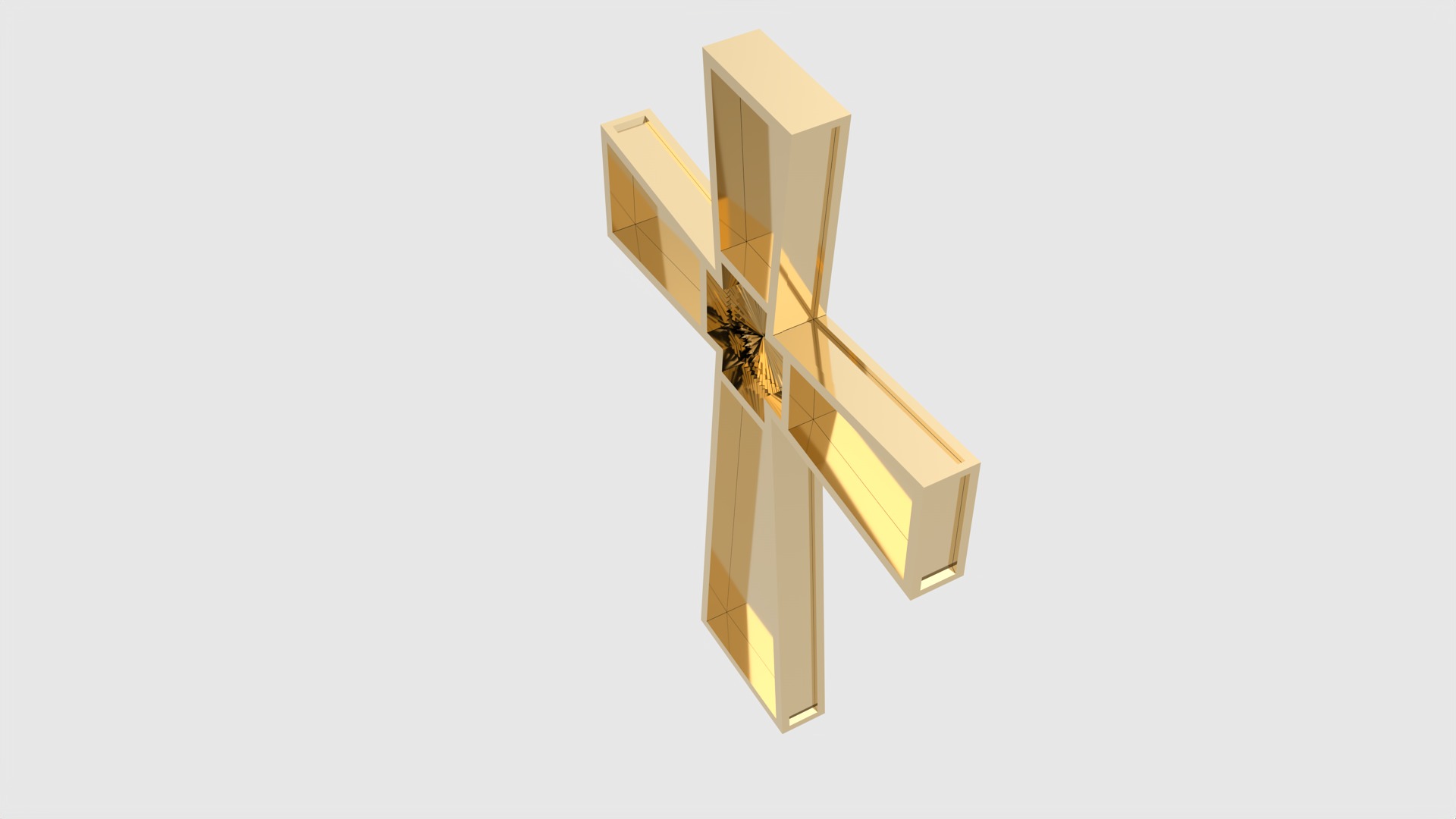 Minimalist Lightweight Cross JDBCo 3D print model_32