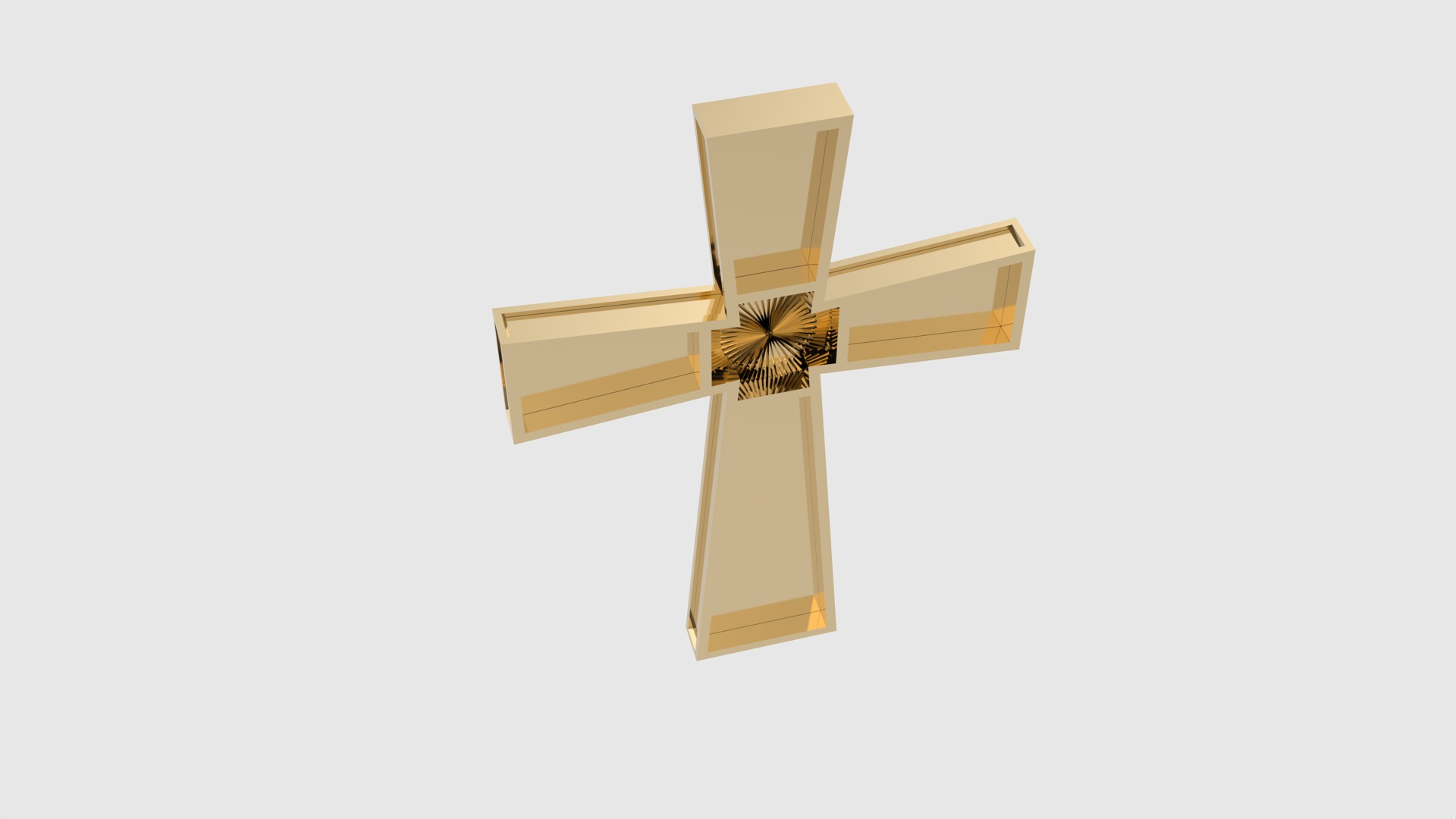 Minimalist Lightweight Cross JDBCo 3D print model_16