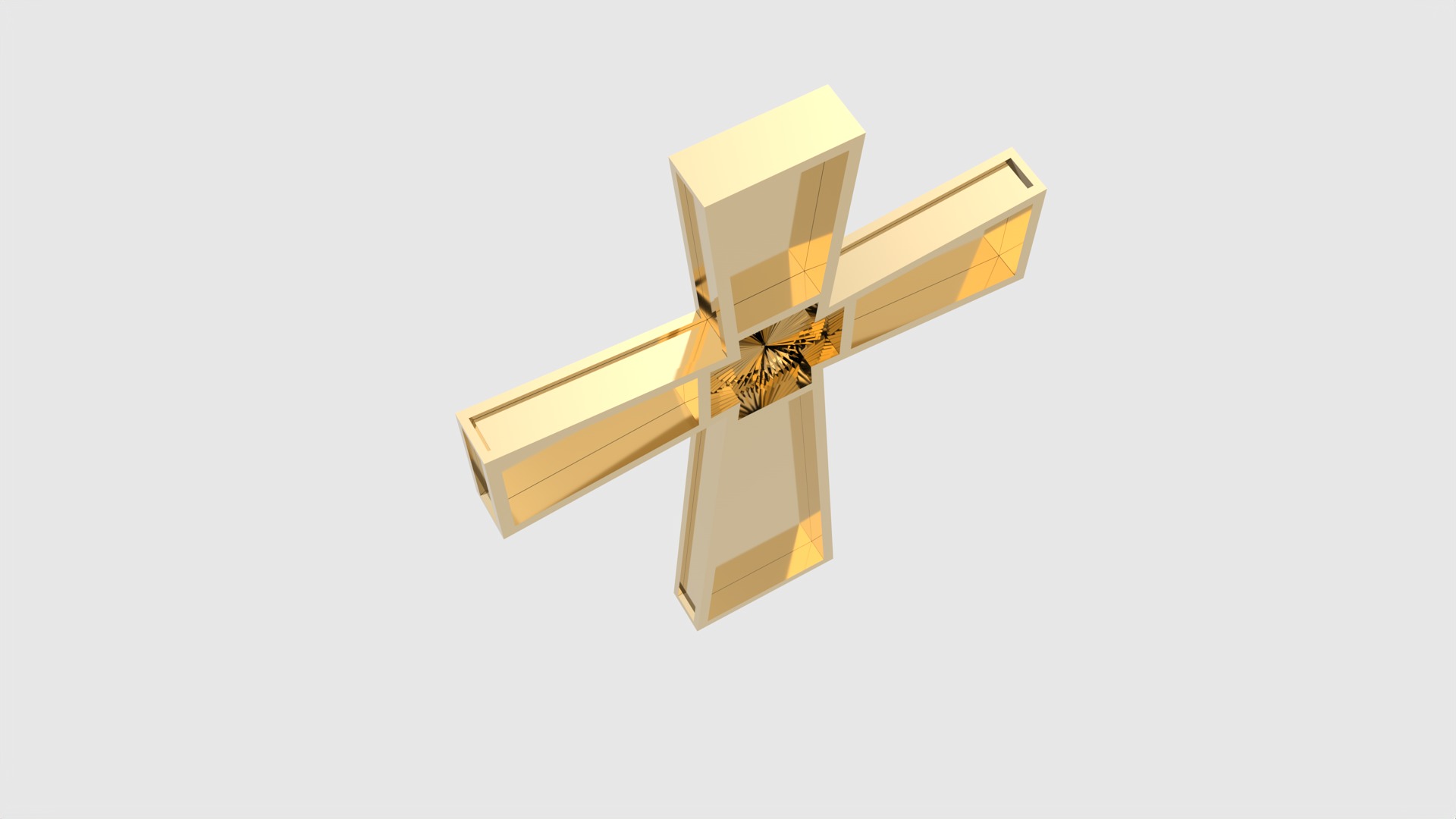 Minimalist Lightweight Cross JDBCo 3D print model_17