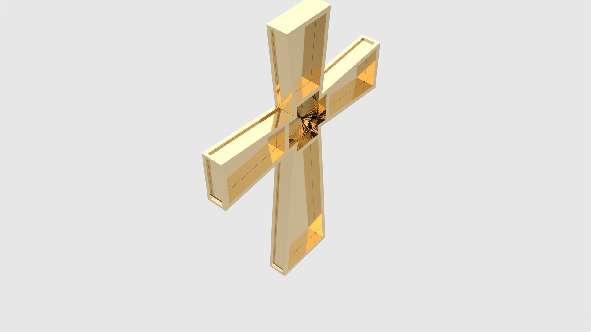 Minimalist Lightweight Cross JDBCo 3D print model_22
