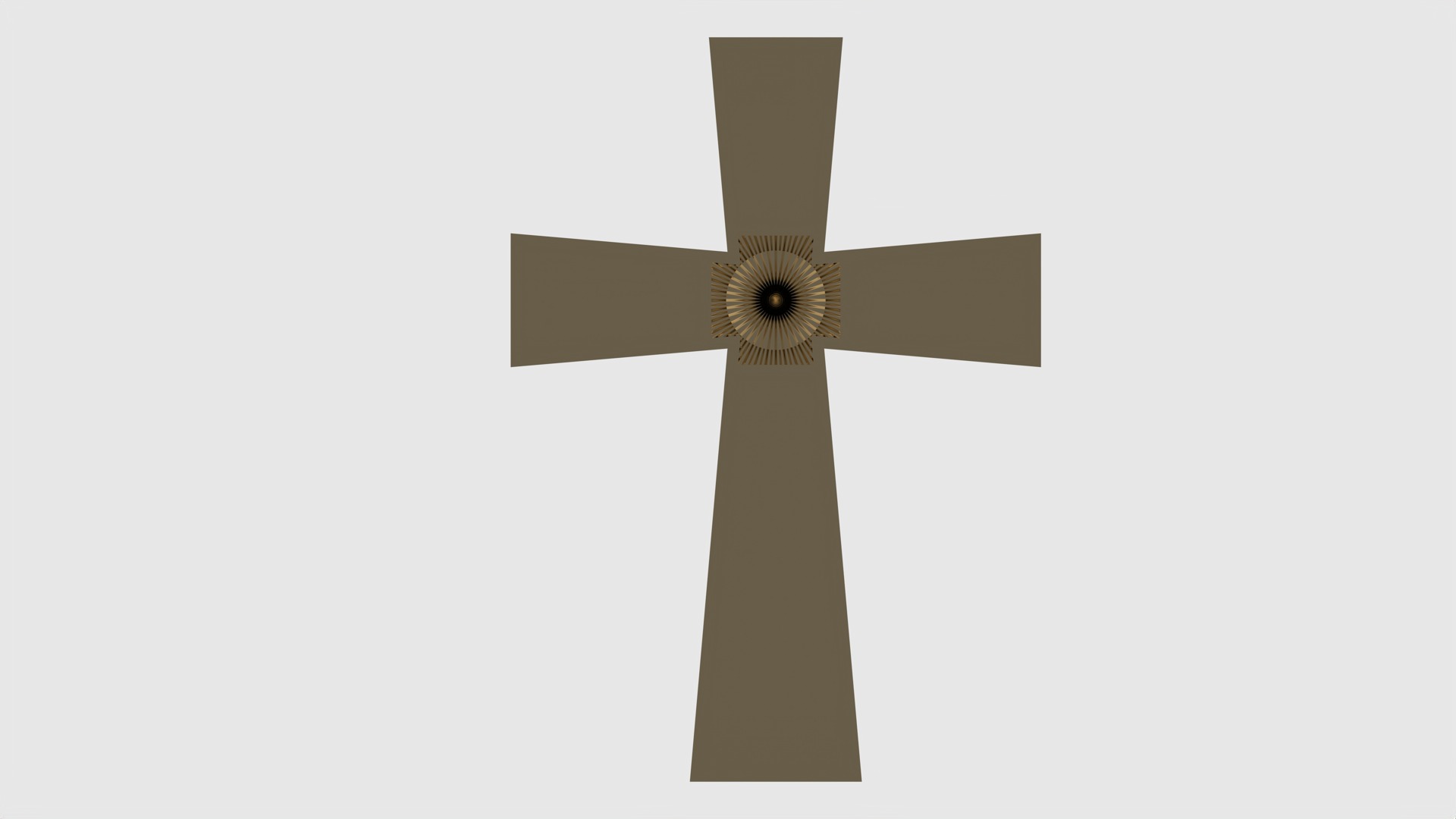 Minimalist Lightweight Cross JDBCo 3D print model_3