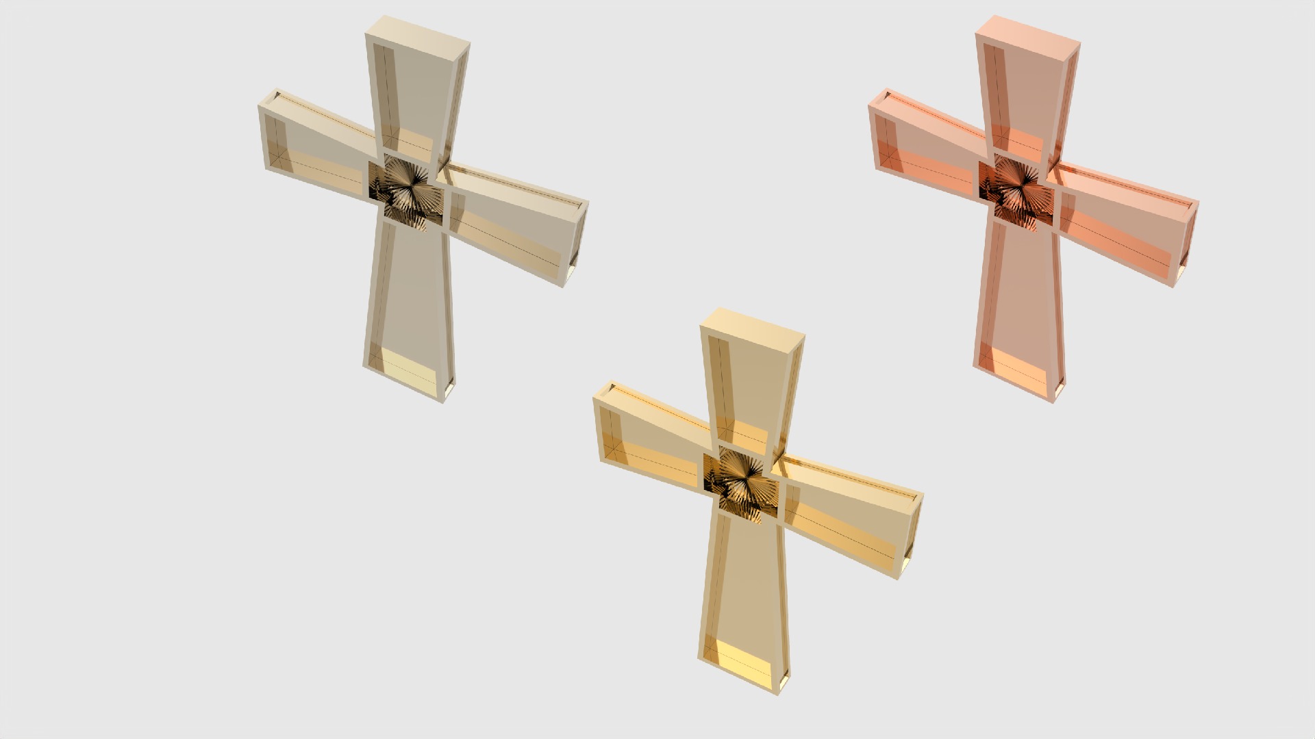 Minimalist Lightweight Cross JDBCo 3D print model_2