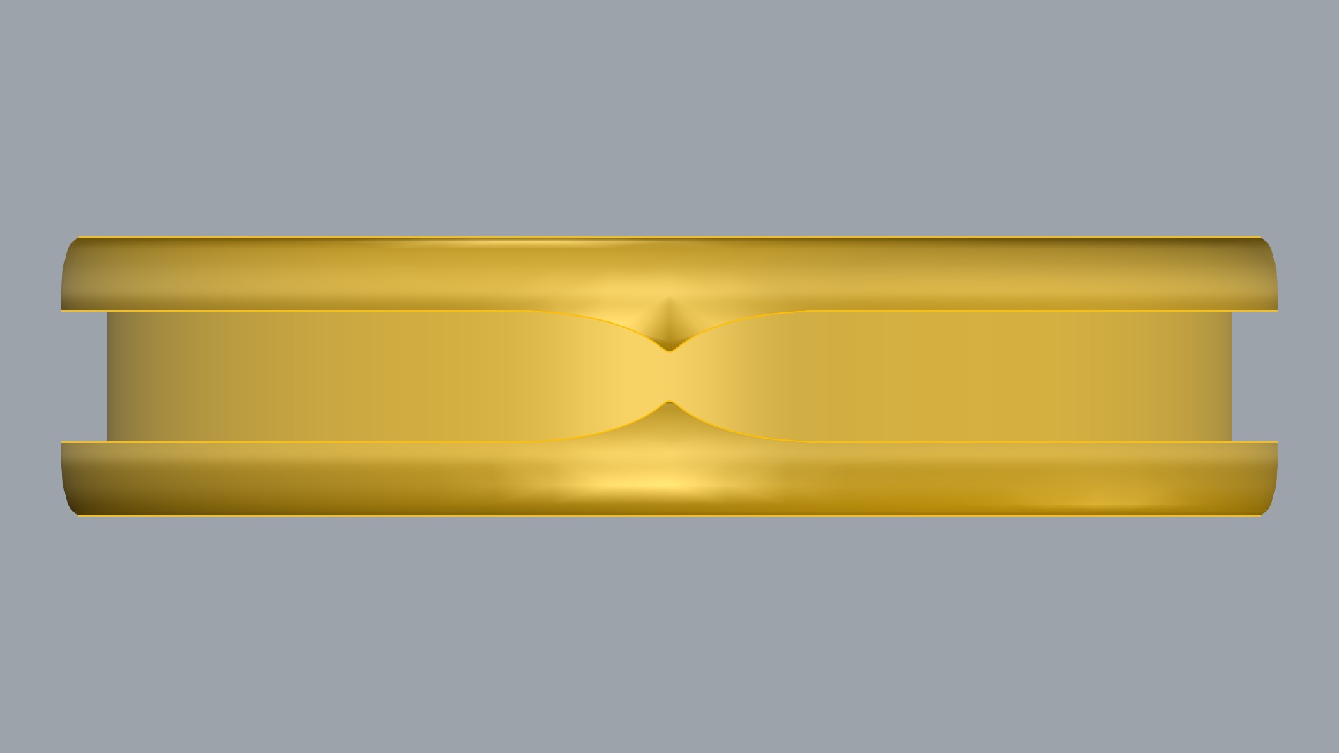 Minimalistic Three-Part Wedding Band Ring JDBCo 3D print model_12