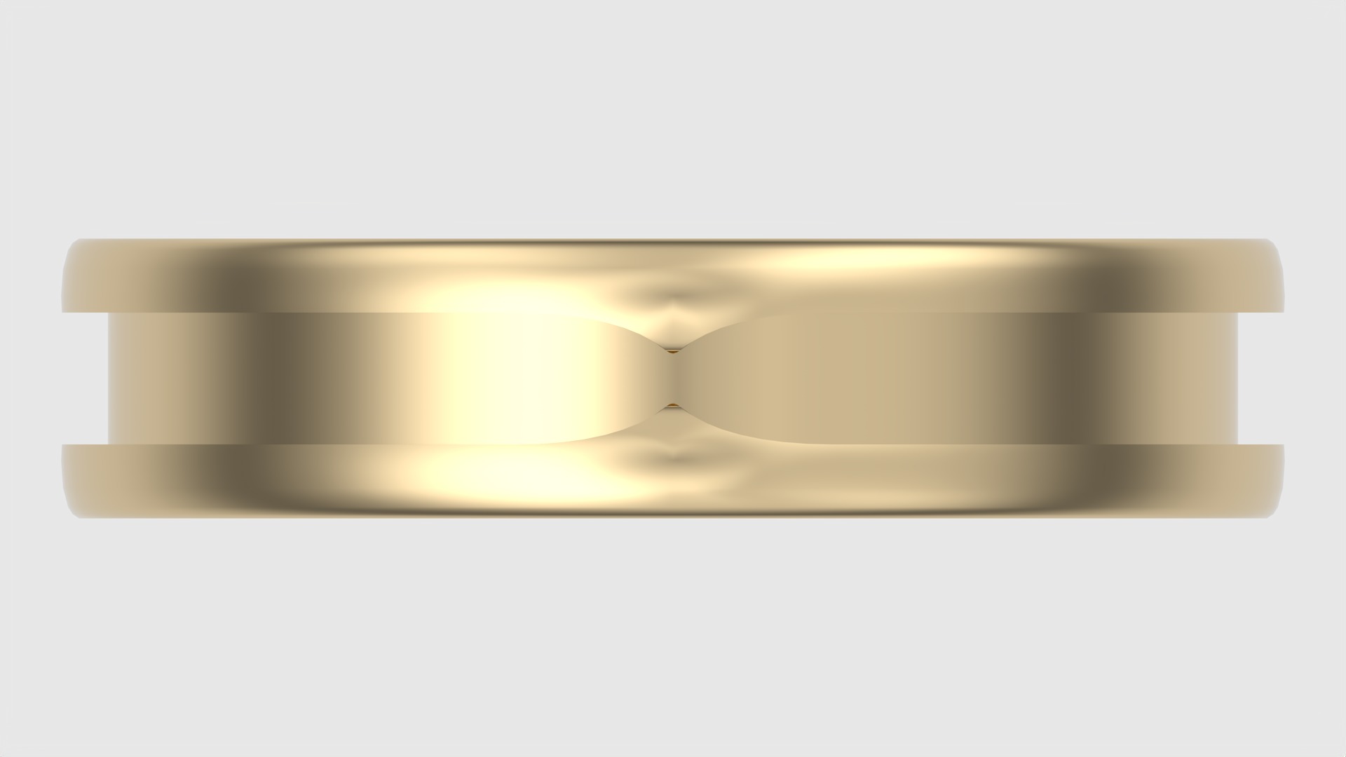 Minimalistic Three-Part Wedding Band Ring JDBCo 3D print model_5
