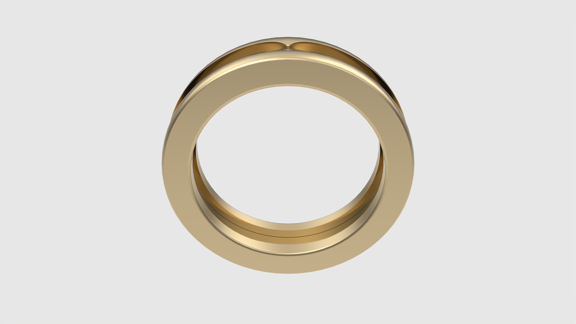 Minimalistic Three-Part Wedding Band Ring JDBCo 3D print model_15