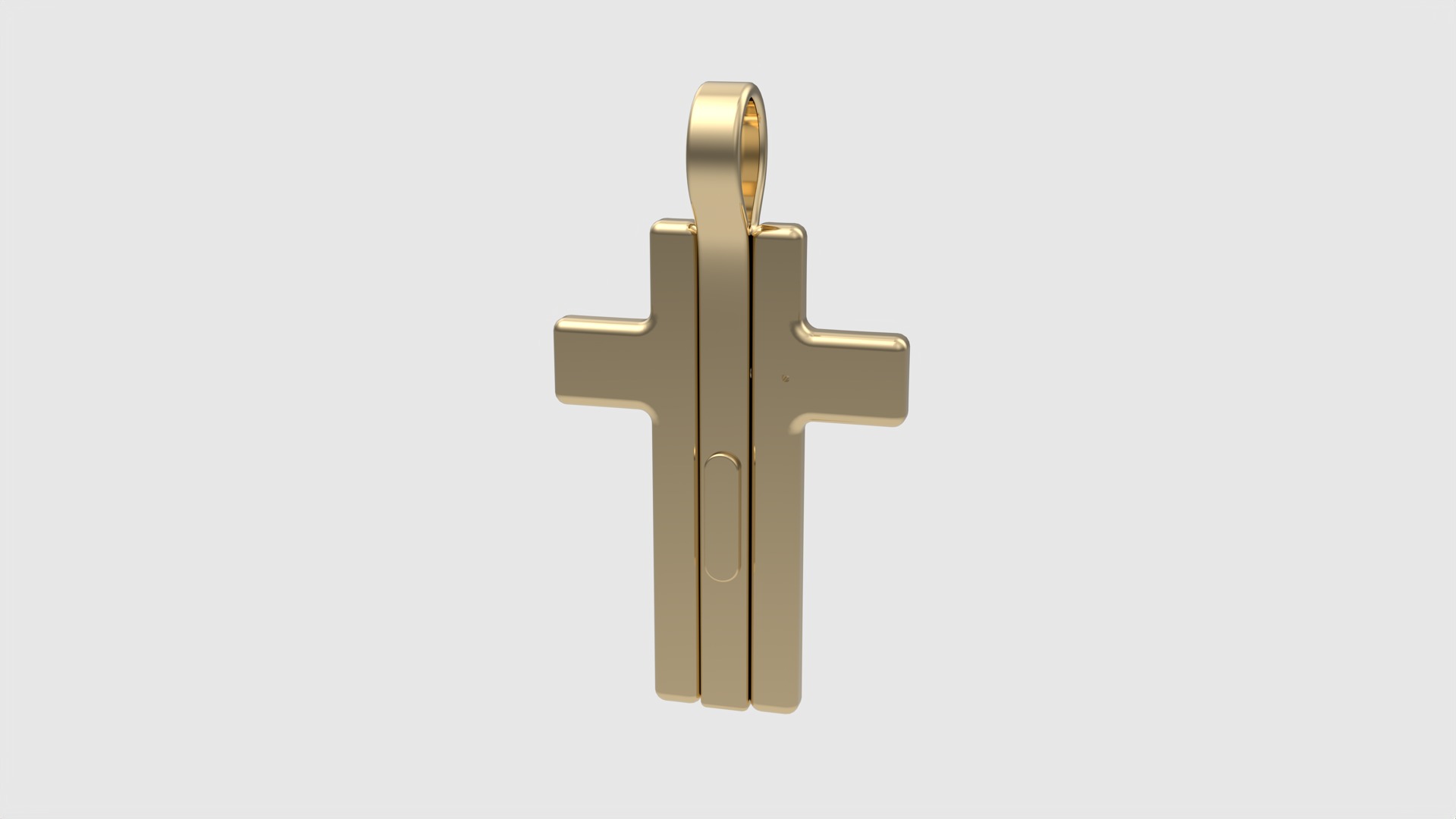 Triple Hinged Cross Pendant JDBCo 3D print model_14