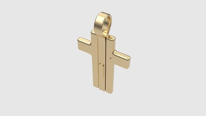 Triple Hinged Cross Pendant JDBCo 3D print model