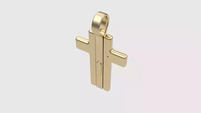 Triple Hinged Cross Pendant JDBCo 3D print model