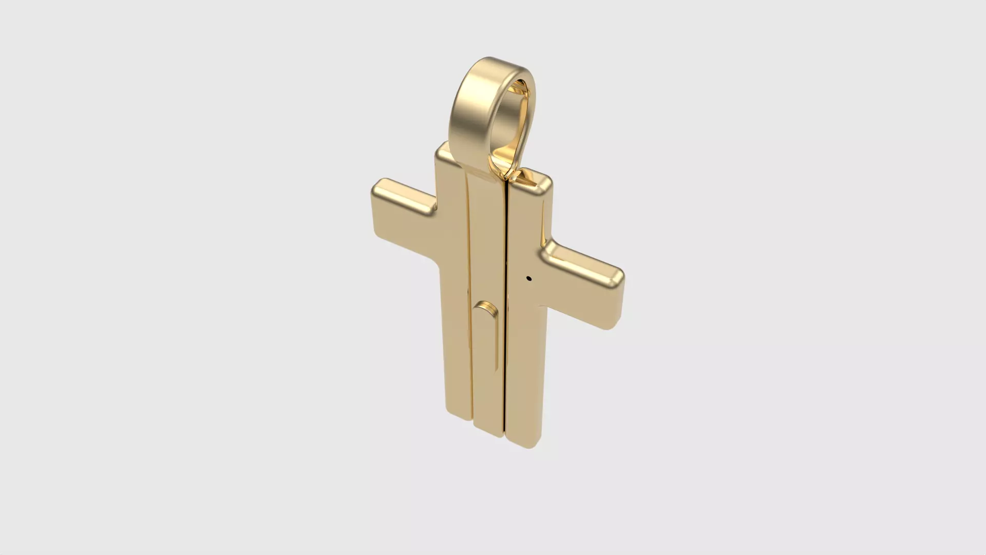 Triple Hinged Cross Pendant JDBCo 3D print model_0