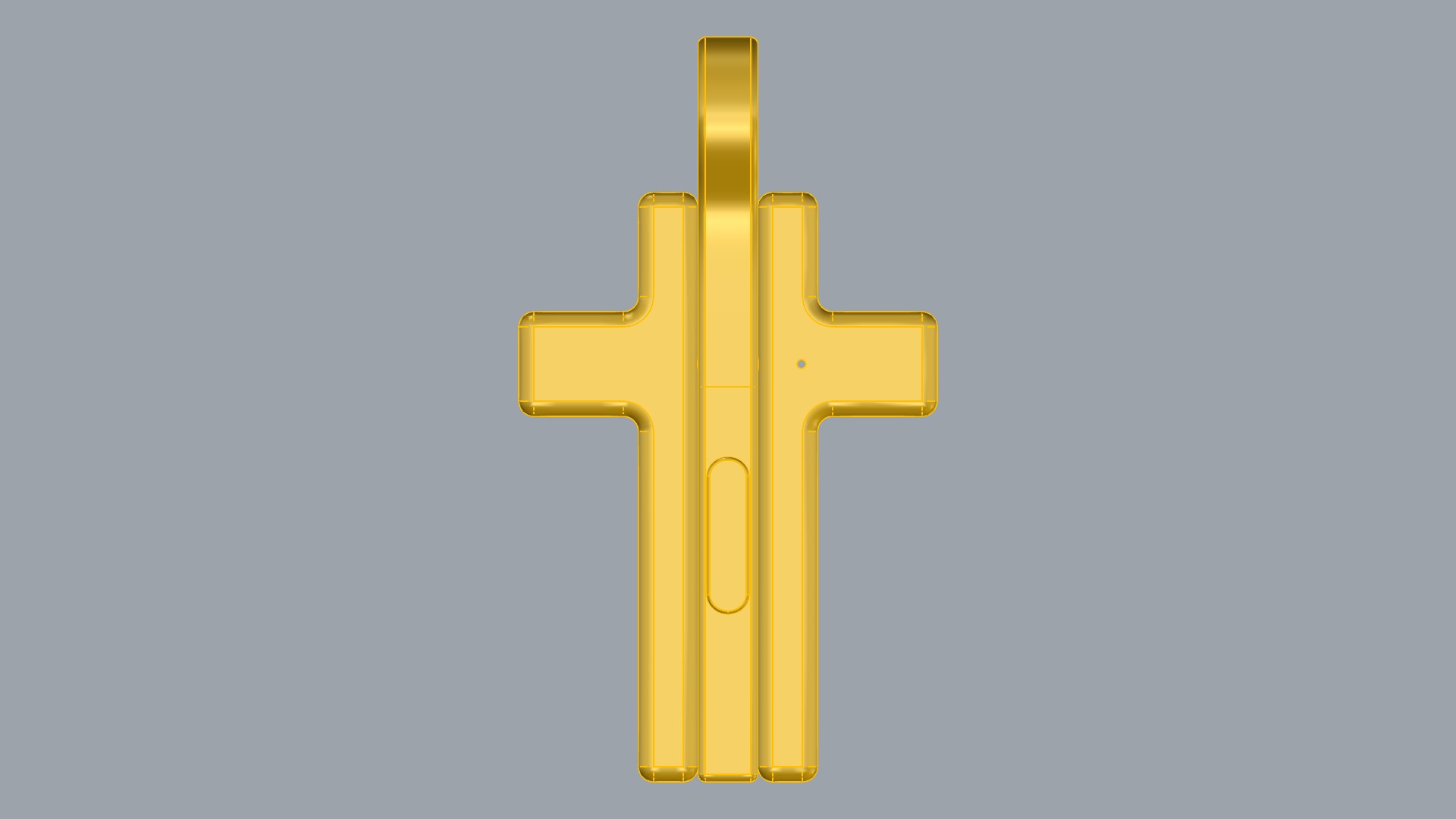 Triple Hinged Cross Pendant JDBCo 3D print model_8