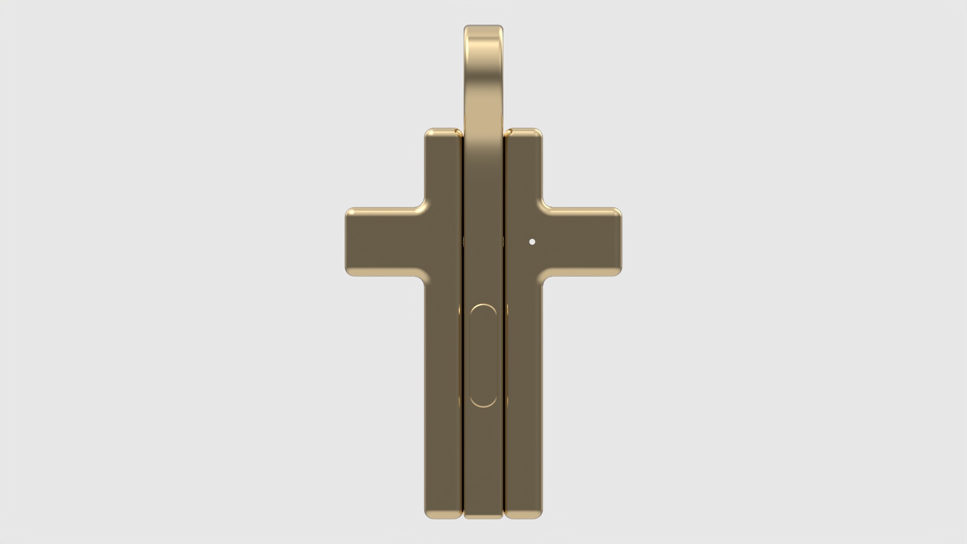 Triple Hinged Cross Pendant JDBCo 3D print model_3