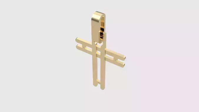 Minimalist Dual-Layer Cross Pendant JDBCo
