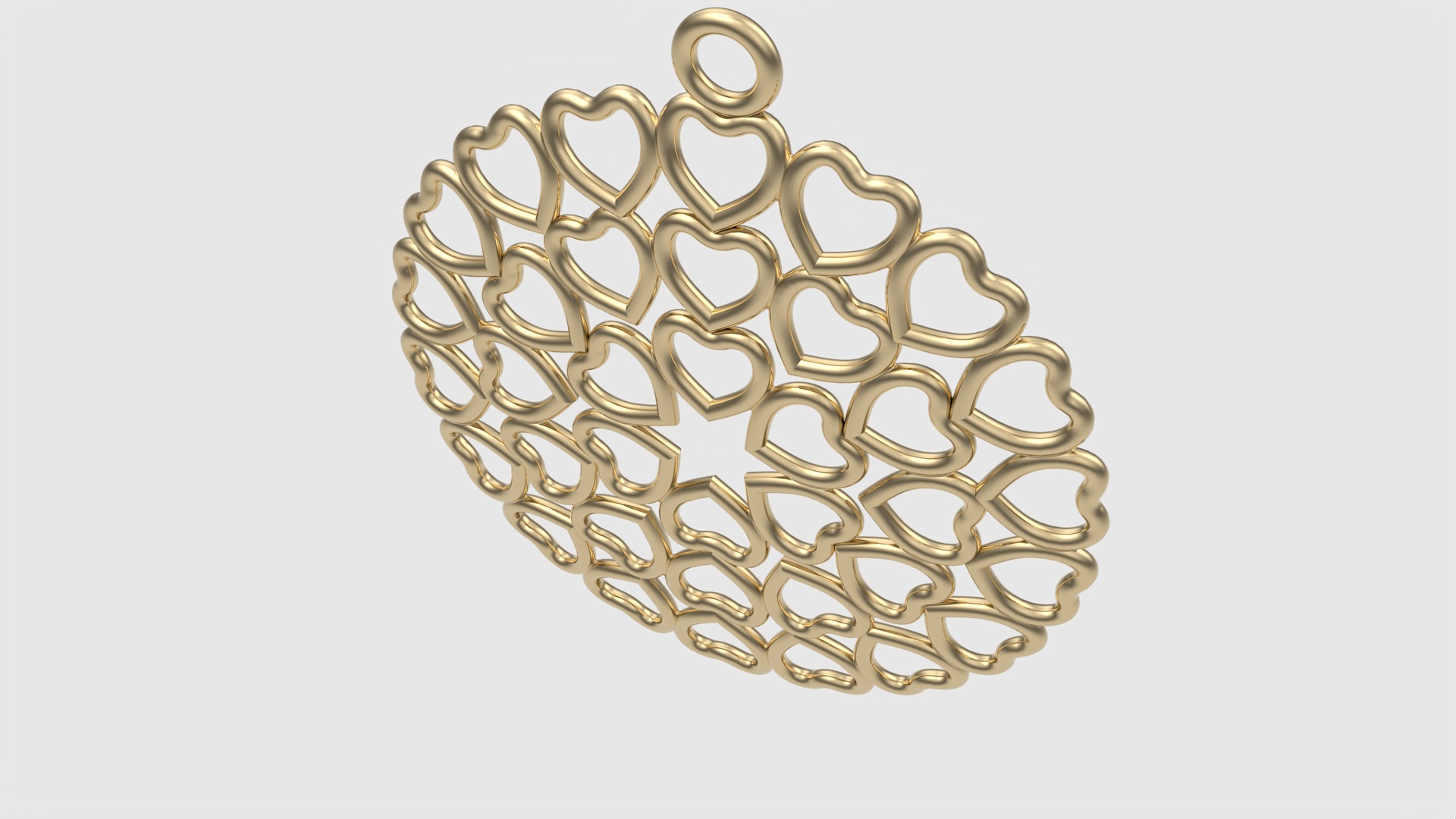 Intricate Heart Pattern Love Pendant JDBCo 3D print model_18