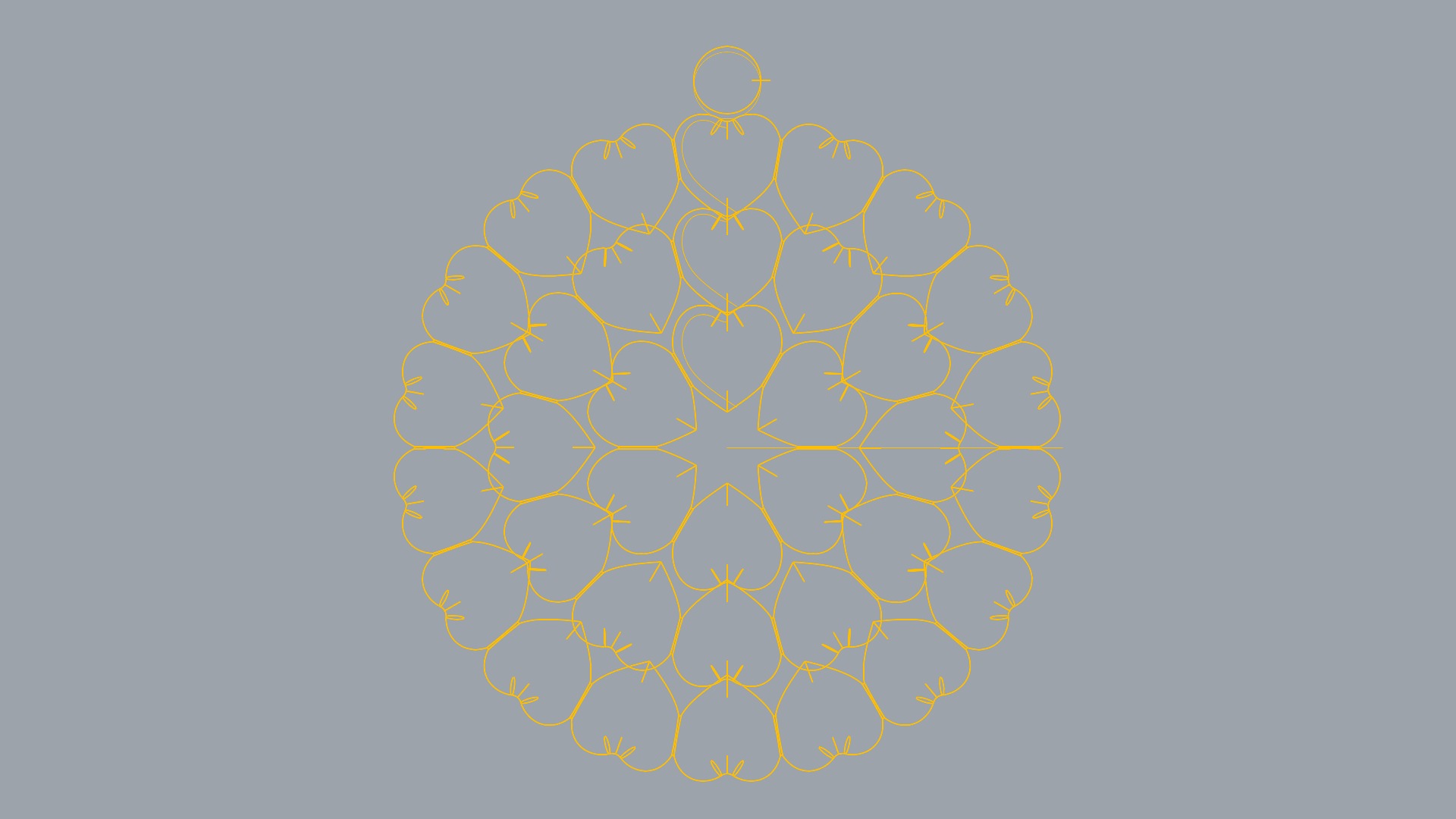 Intricate Heart Pattern Love Pendant JDBCo 3D print model_8