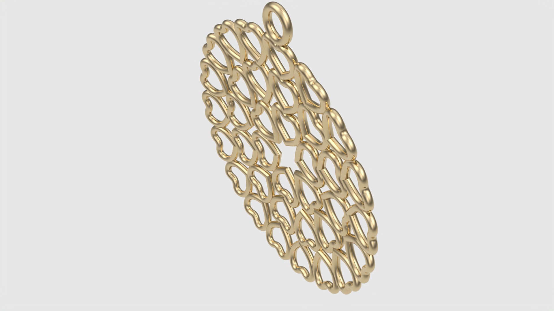 Intricate Heart Pattern Love Pendant JDBCo 3D print model_24