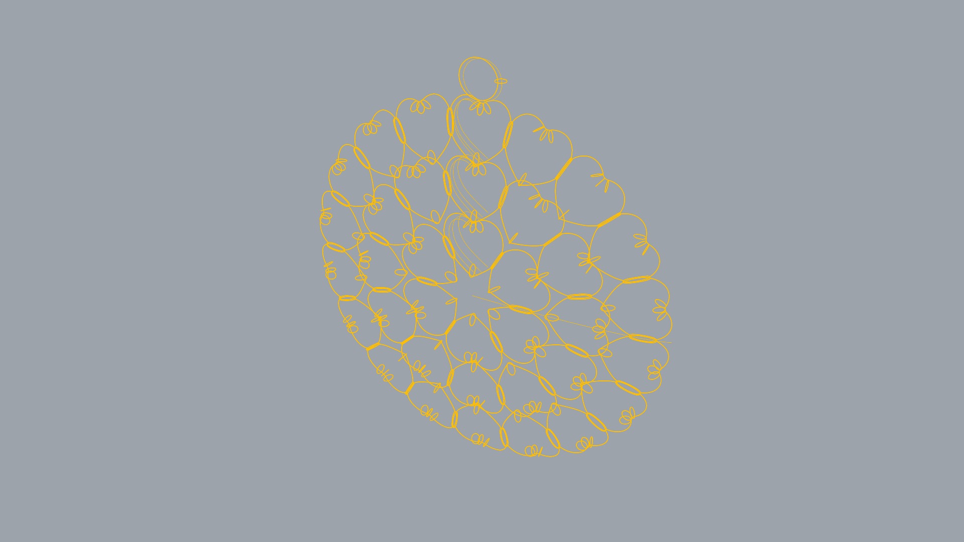 Intricate Heart Pattern Love Pendant JDBCo 3D print model_6