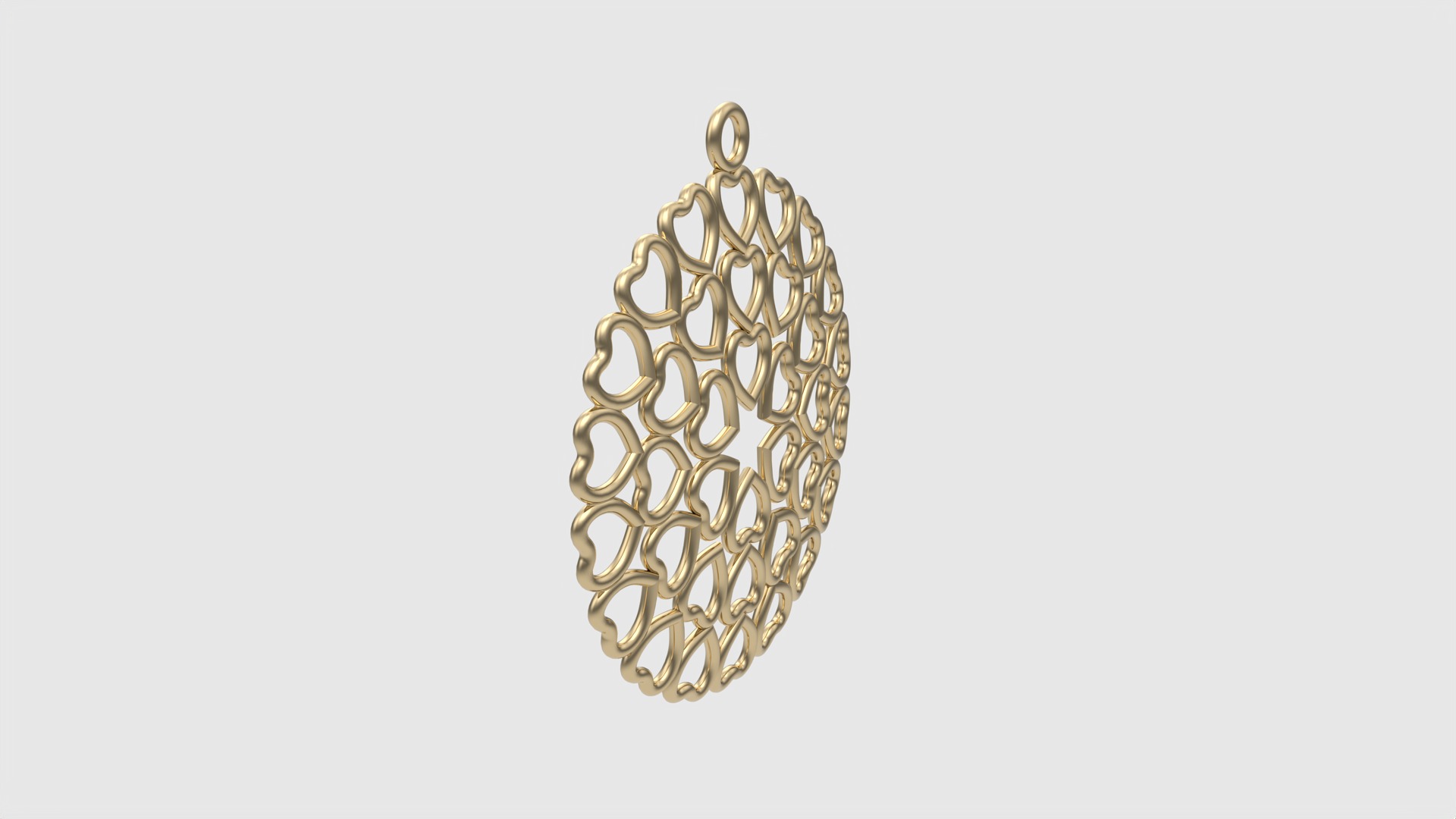 Intricate Heart Pattern Love Pendant JDBCo 3D print model_17