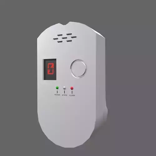 Natural Digital Gas Detector  Low-poly 3D model