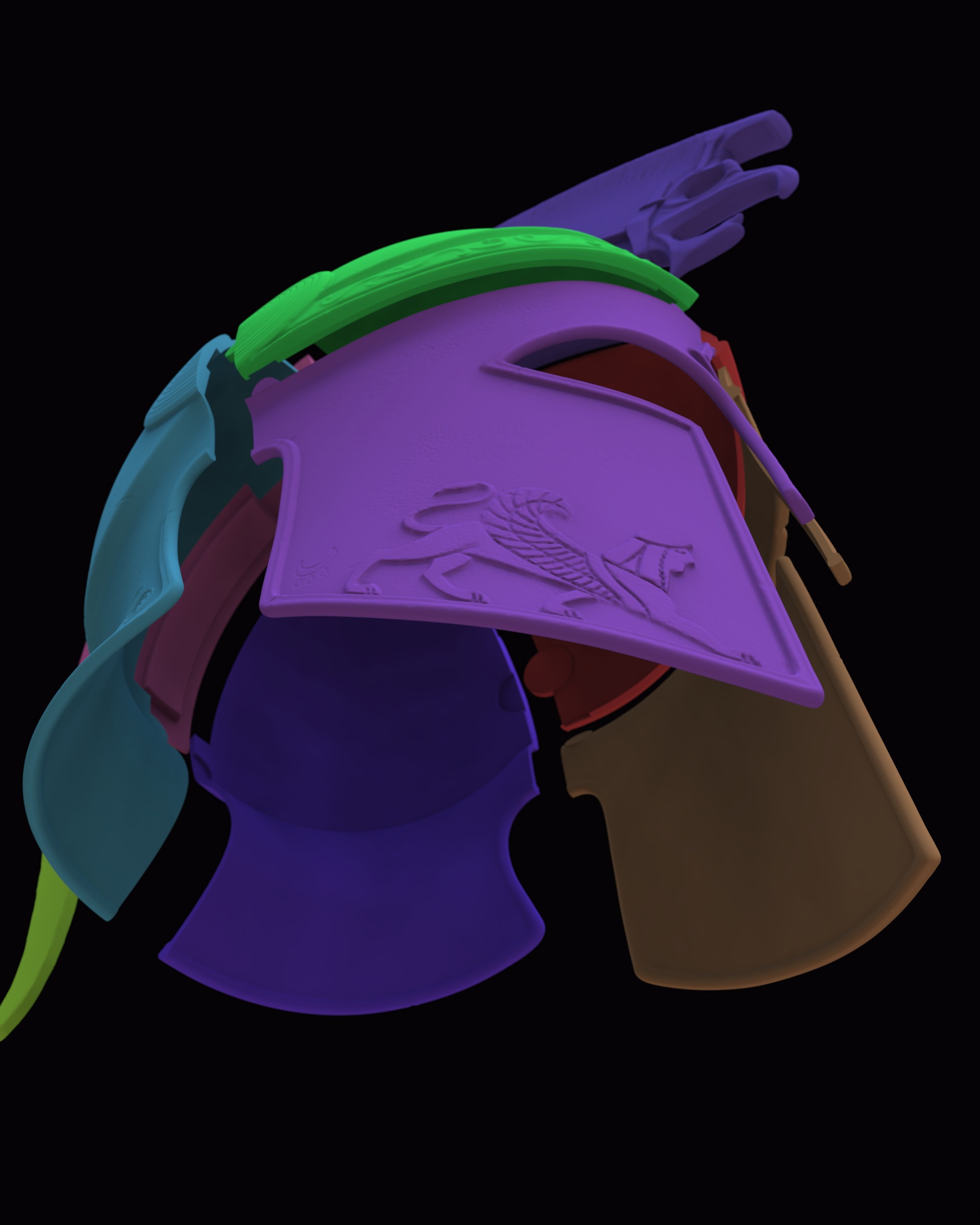 Helm of the Fearless 3D print model_10