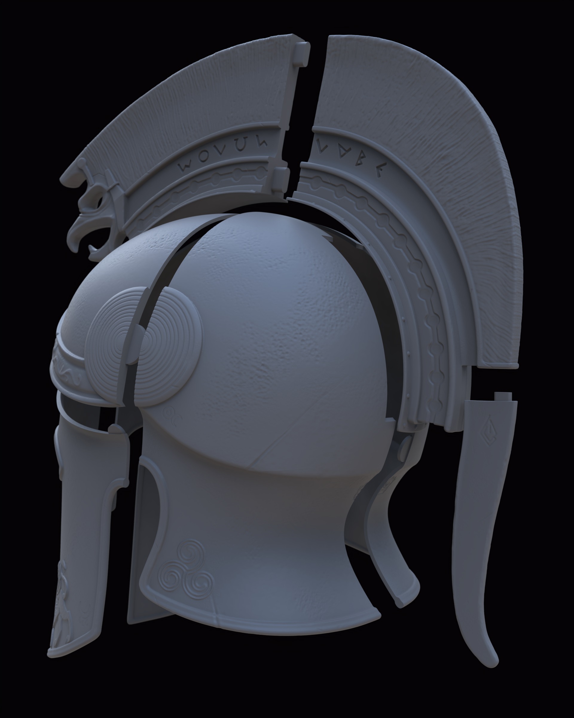 Helm of the Fearless 3D print model_11