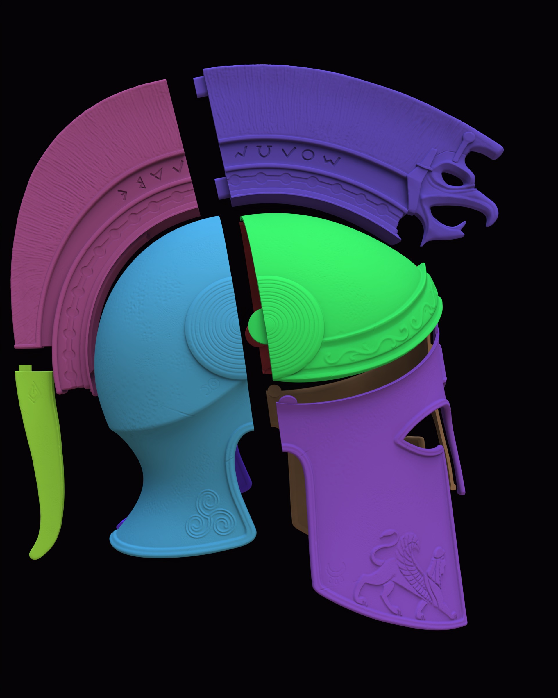 Helm of the Fearless 3D print model_6