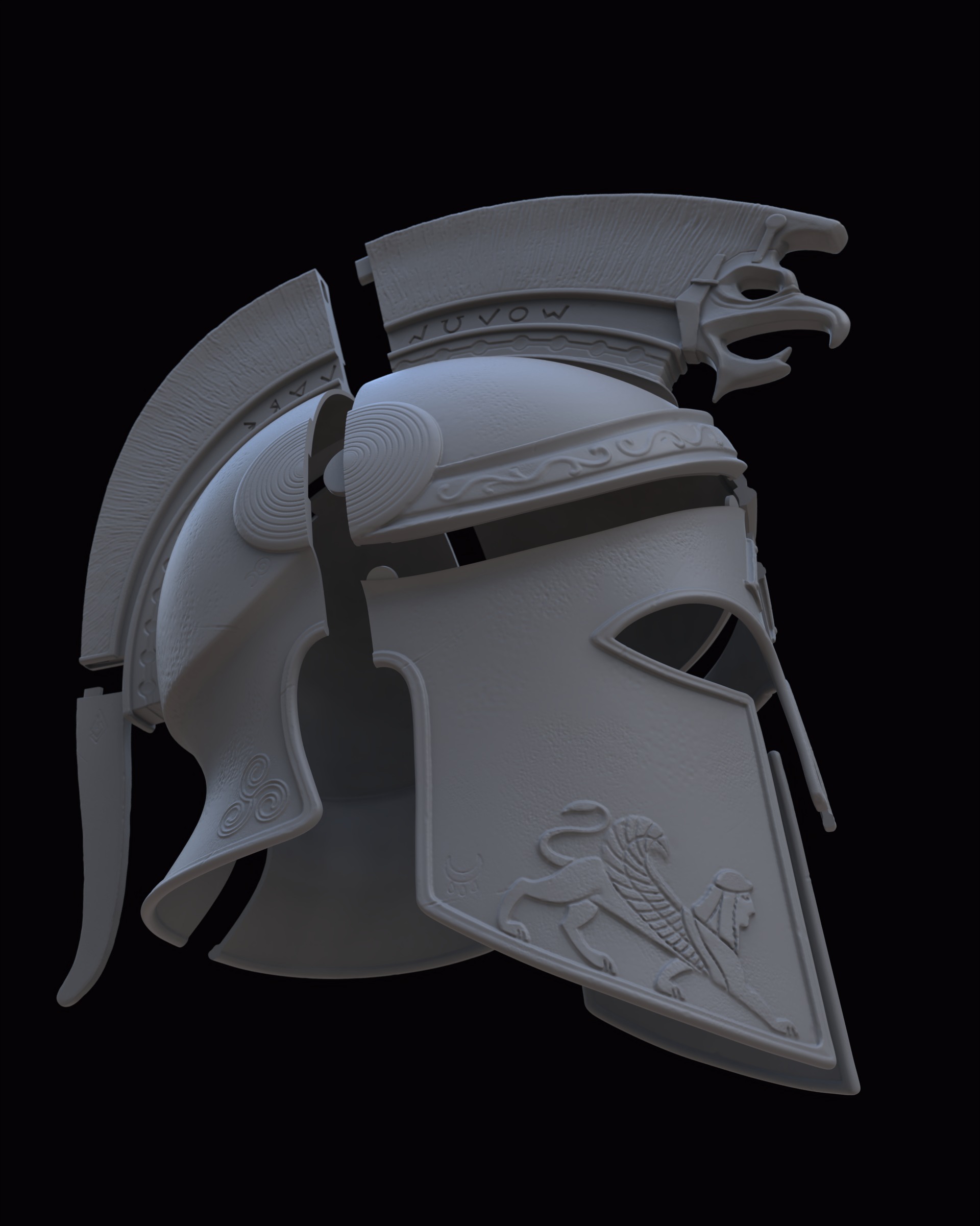 Helm of the Fearless 3D print model_12