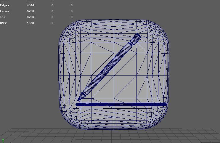 note book icon 3D model_10