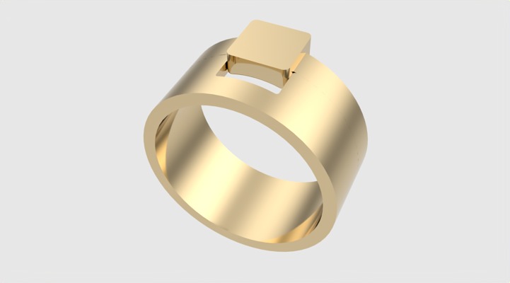 Minimalistic Simple Fashion Ring JDBCo 3D print model_19