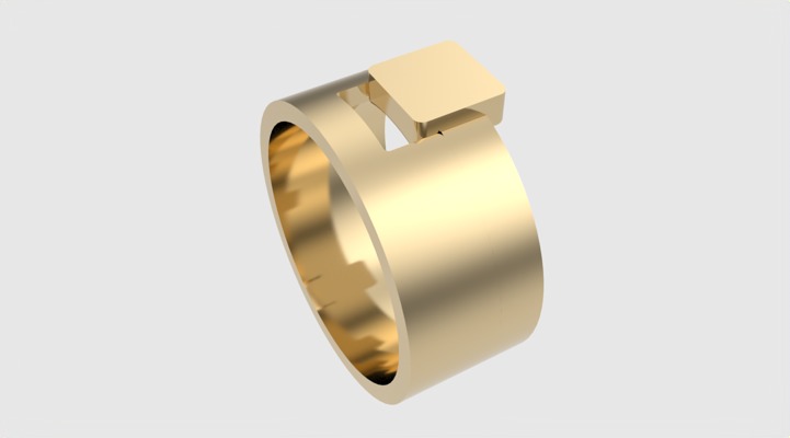 Minimalistic Simple Fashion Ring JDBCo 3D print model_32