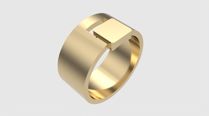 Minimalistic Simple Fashion Ring JDBCo 3D print model_29
