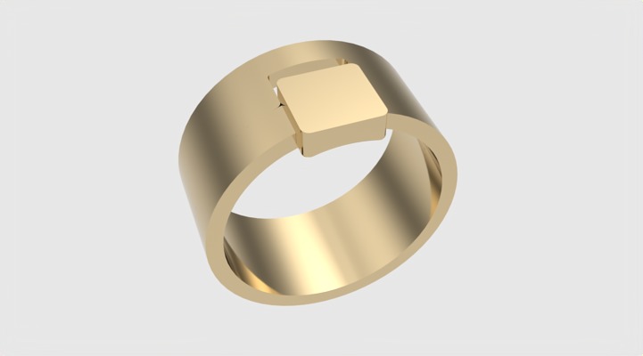 Minimalistic Simple Fashion Ring JDBCo 3D print model_28