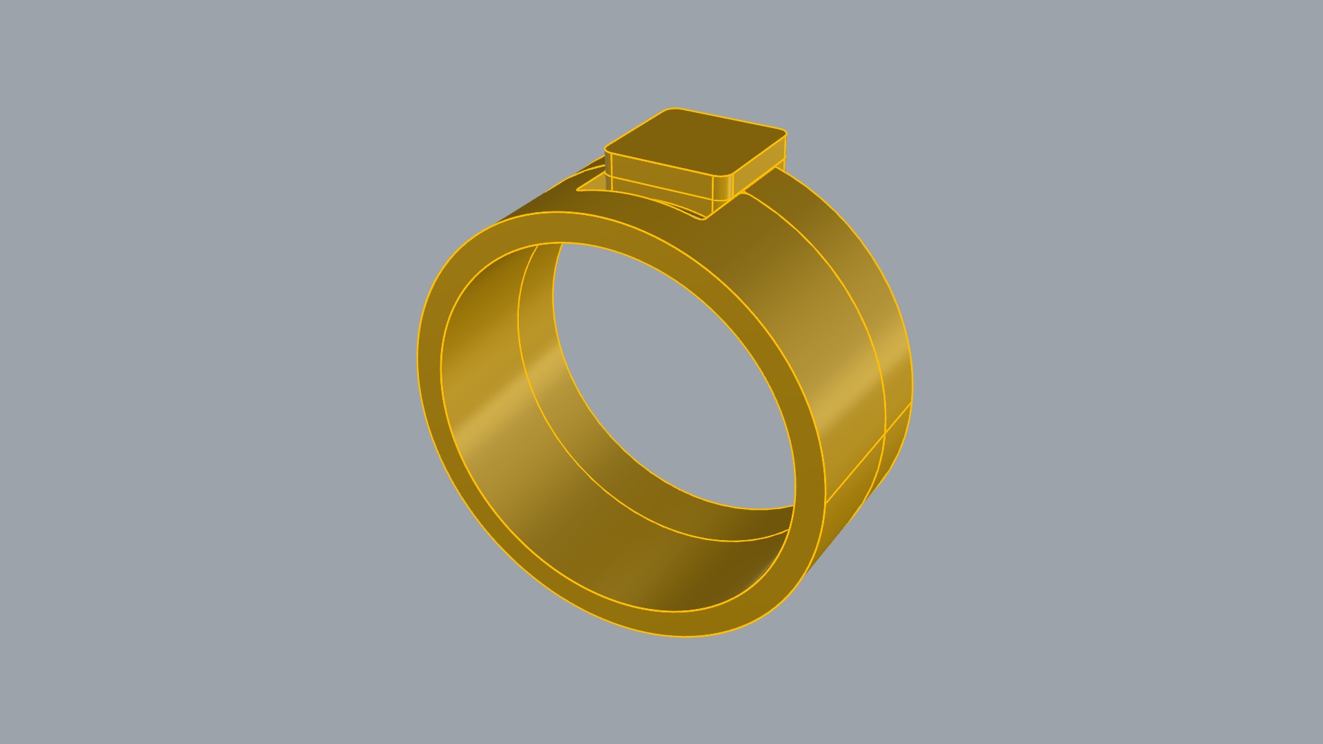 Minimalistic Simple Fashion Ring JDBCo 3D print model_6