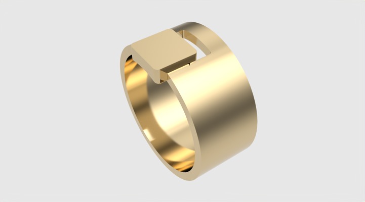 Minimalistic Simple Fashion Ring JDBCo 3D print model_25