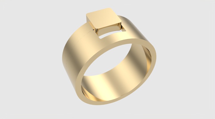 Minimalistic Simple Fashion Ring JDBCo 3D print model_21