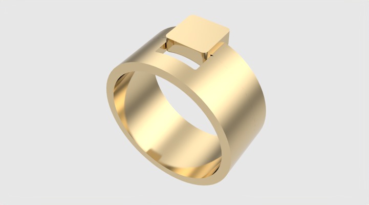 Minimalistic Simple Fashion Ring JDBCo 3D print model_33