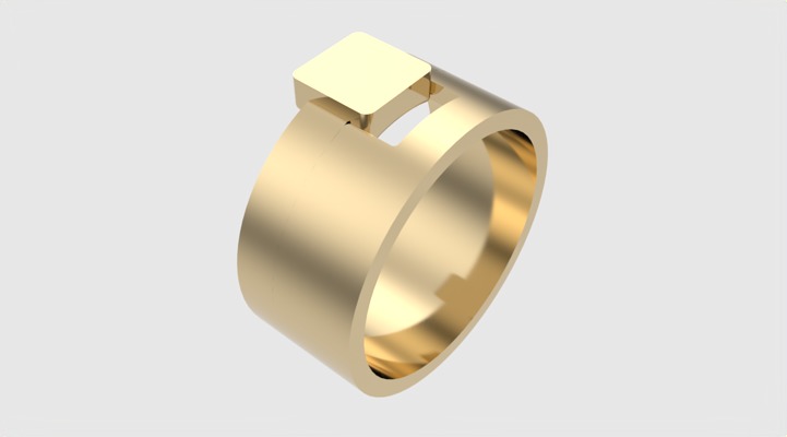 Minimalistic Simple Fashion Ring JDBCo 3D print model_22