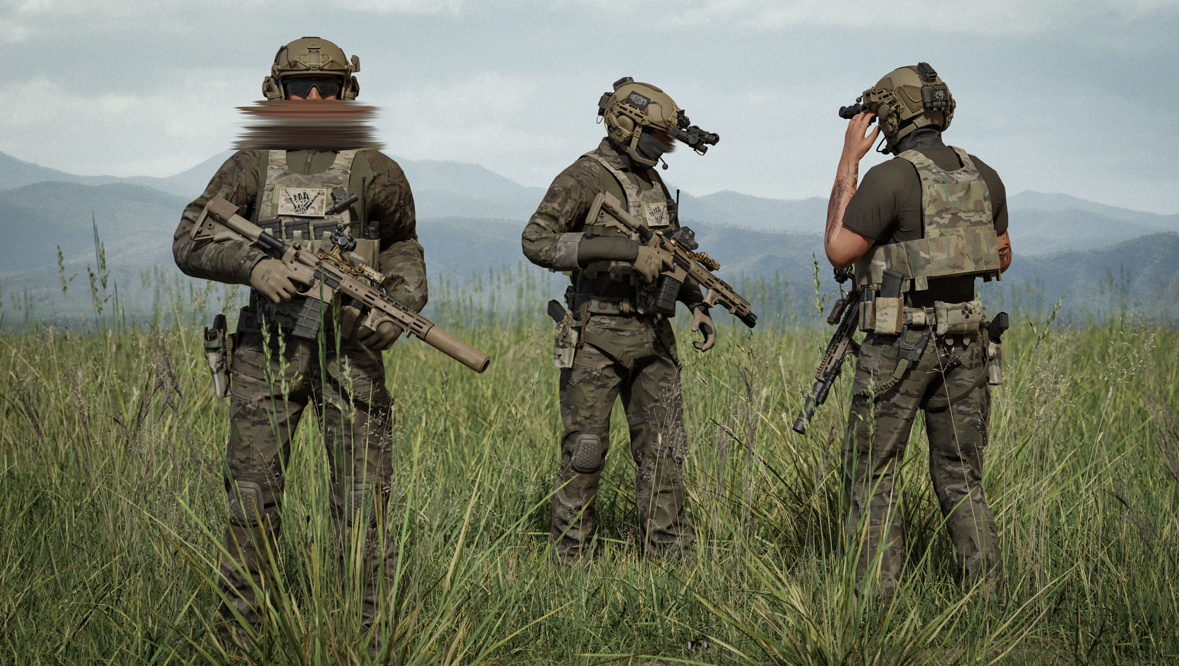 GAME READY RIGGED WESTERN SPECIAL OPERATIONS CHARACTER V4 Low-poly 3D model_5