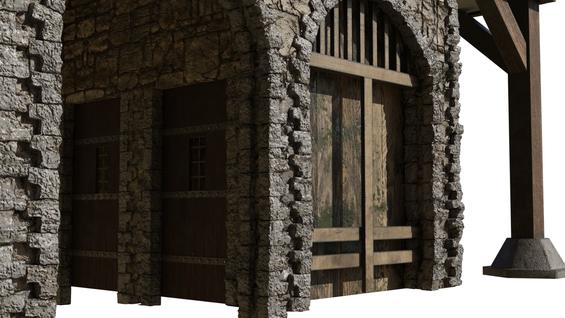Medieval building 3D model_8