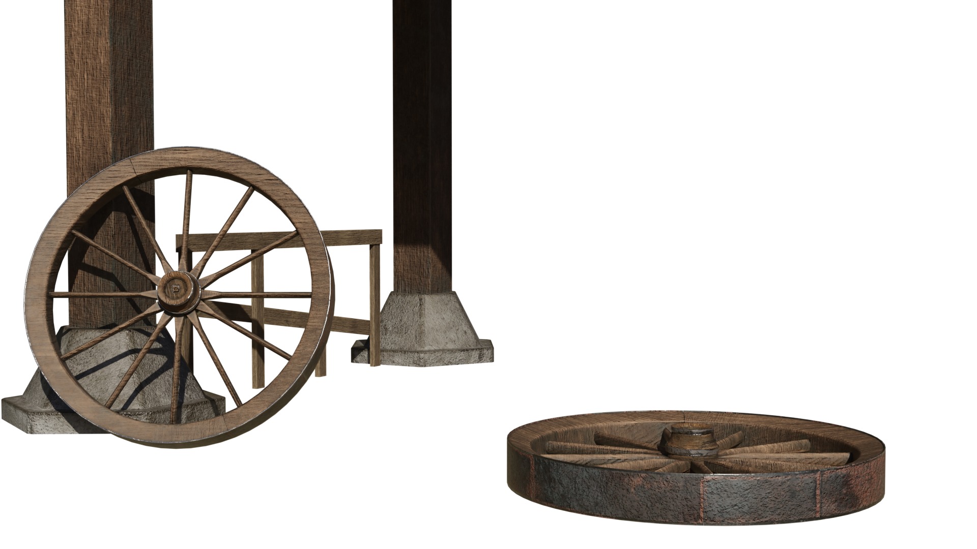 Medieval building 3D model_10