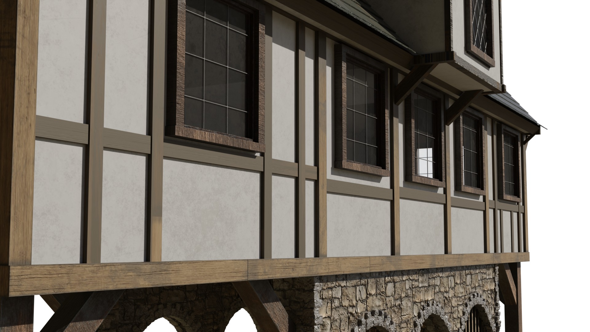 Medieval building 3D model_5
