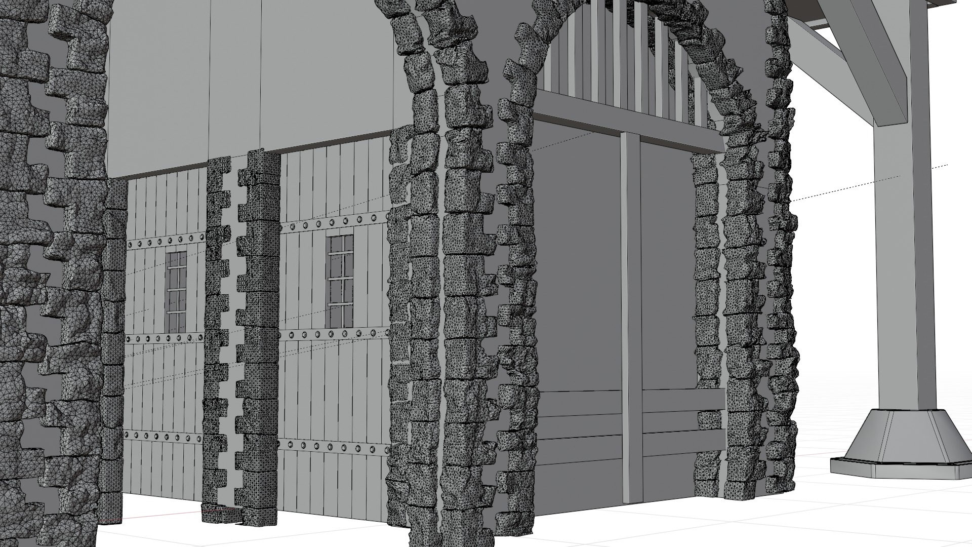 Medieval building 3D model_20