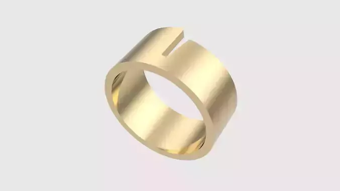 Modern Minimalistic Fashion Ring JDBCo 3D print model