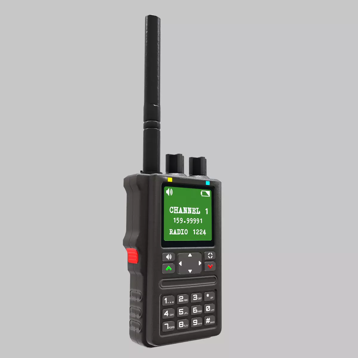 Walkie-Talkie Low-Poly Low-poly 3D model_0