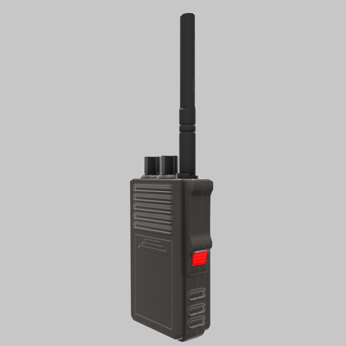 Walkie-Talkie Low-Poly Low-poly 3D model_3